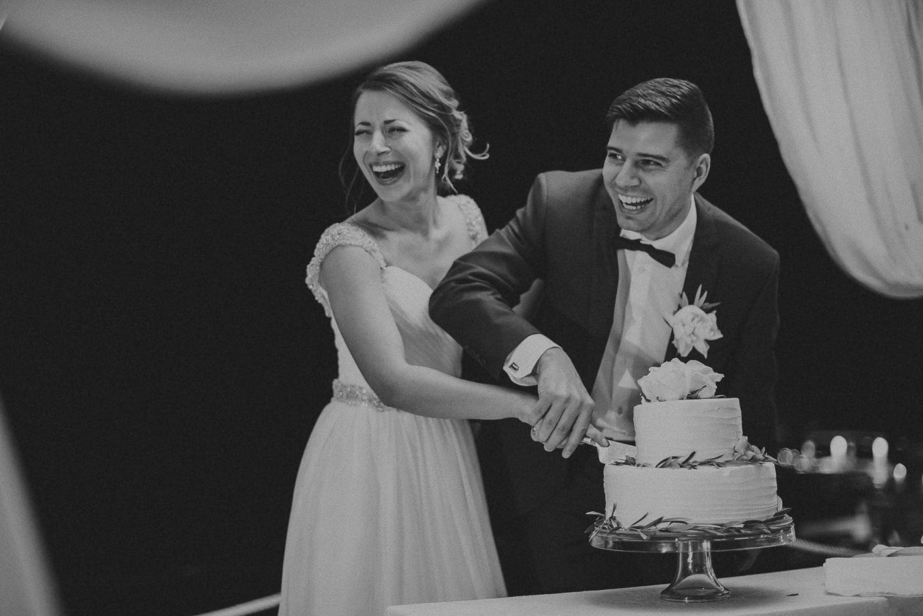 Wedding photographer Santorini Gem: black and white photo by wedding photographer Mykonos.