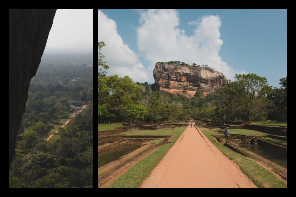 Sri Lanka photographer: the views from above the green canopy and the path to the rock.