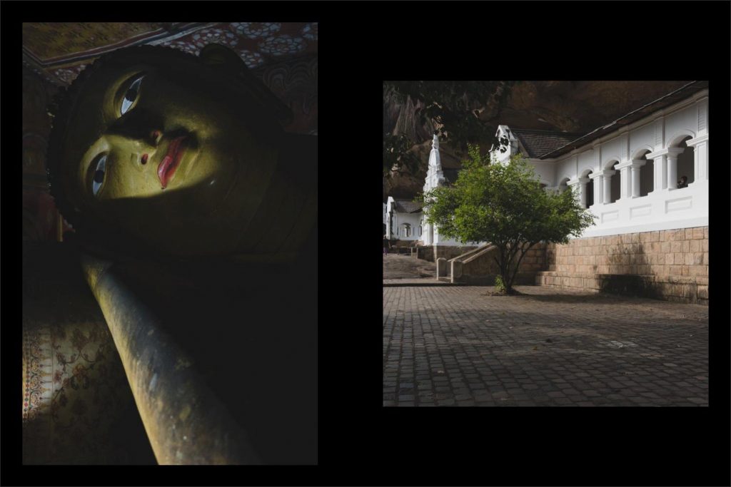 Sri Lanka photographer: reclining Buddha and the cave temple.