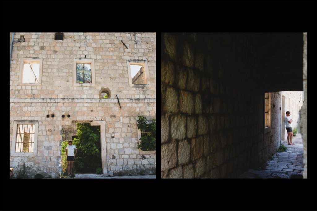 Croatia wedding photographer Ben Wyatt and the ruins outside Dubrovnik.