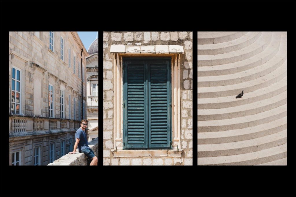 Croatia wedding photographer: Dubrovnik, windows, staircase details by Ben Wyatt.