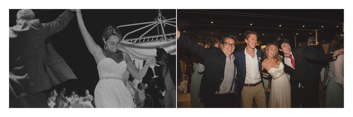 Santorini wedding album layout.